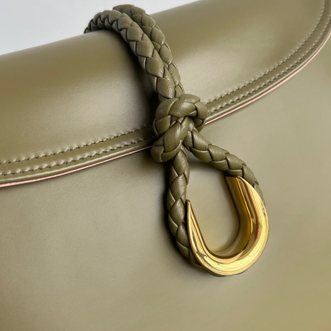BV Liberta 35cm Bag Khaki Green Smooth Calfskin 563656