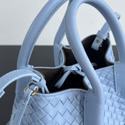 BV Pinacoteca 24cm Blue Brown Leather Suede 563664