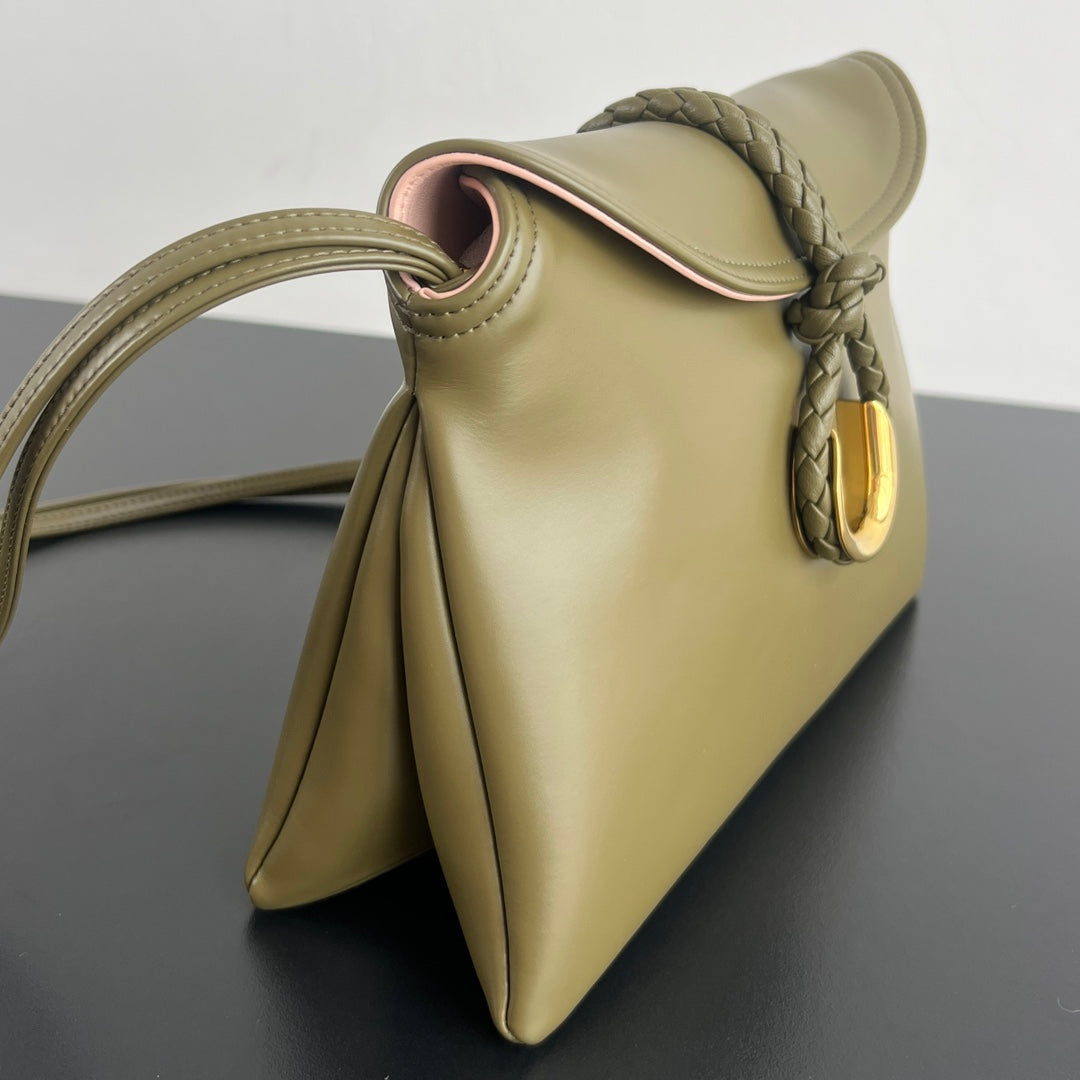 BV Liberta 27.5cm Bga Khaki Green Smooth Calfskin 563683