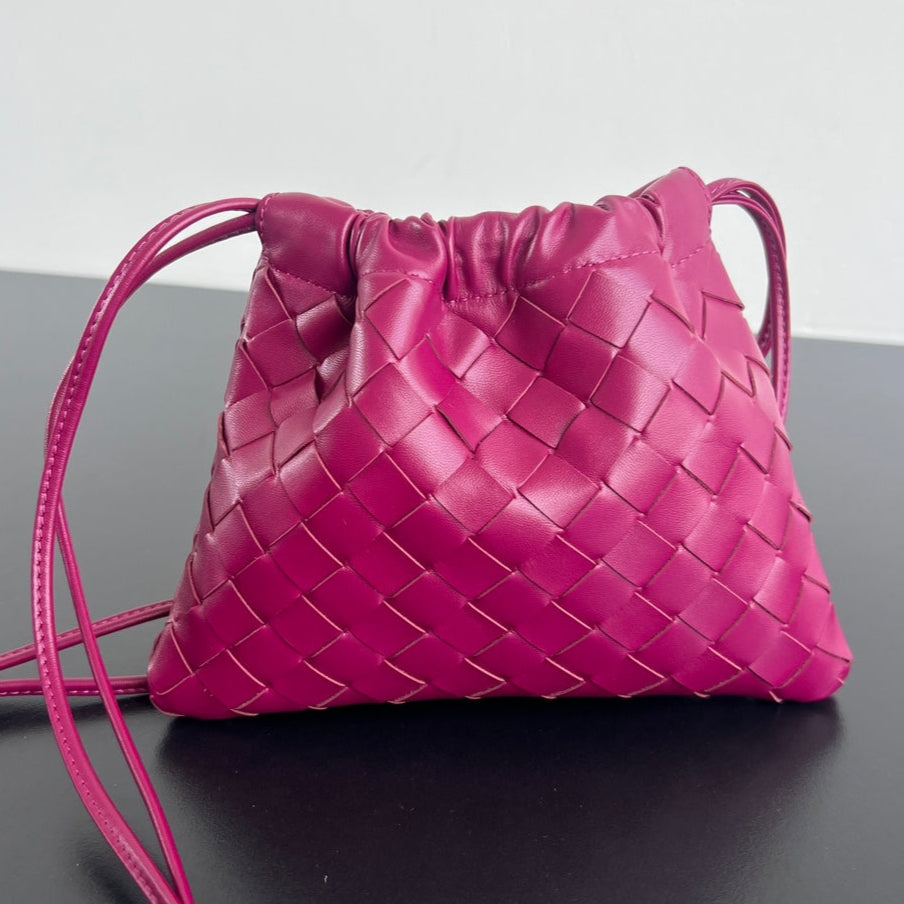 BV Dustbag 21cm Rose Red Soft Cowhide 563691