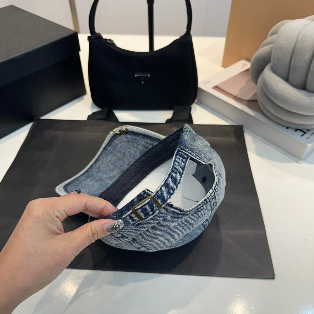 Celin Cap Smoke Could Blue Denim Fabric 210308