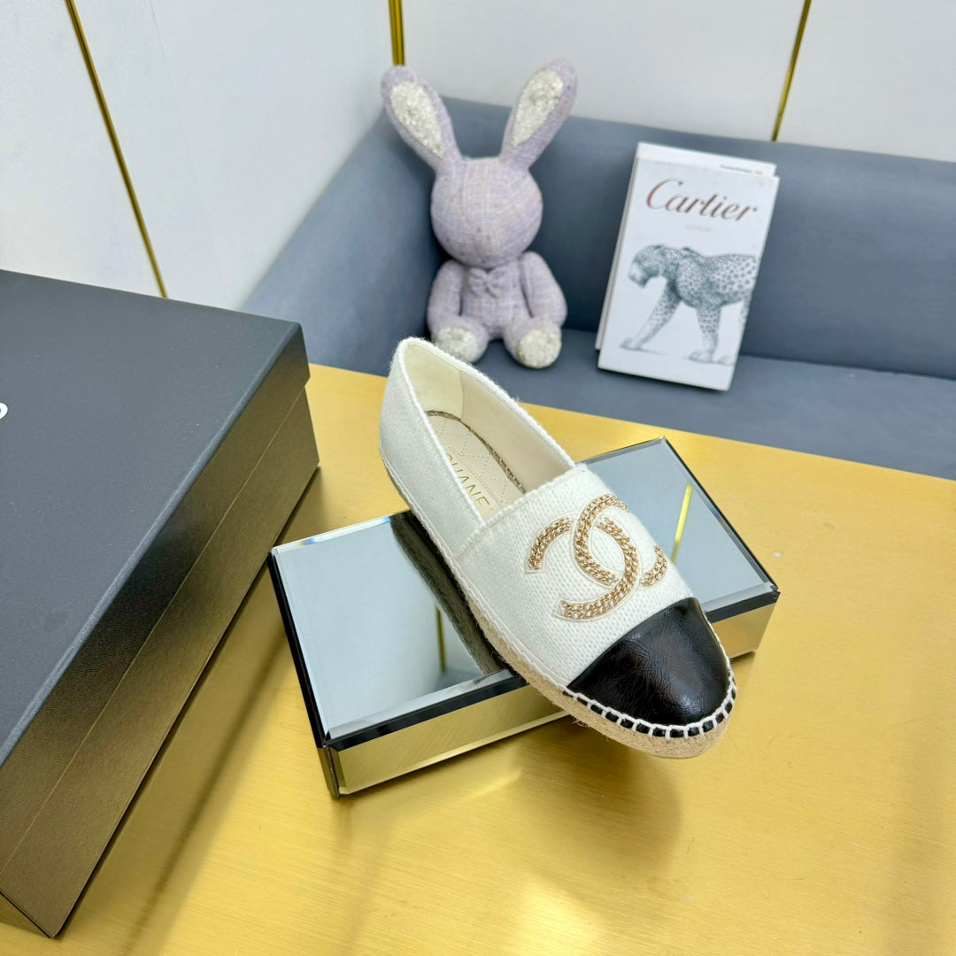 CC 25s Loafers White/Black Wool 297816