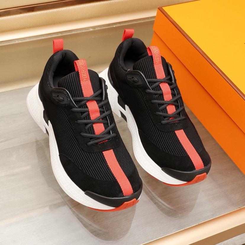 HM HUGO SNEAKER BLACK AND ORANGE WEAVE