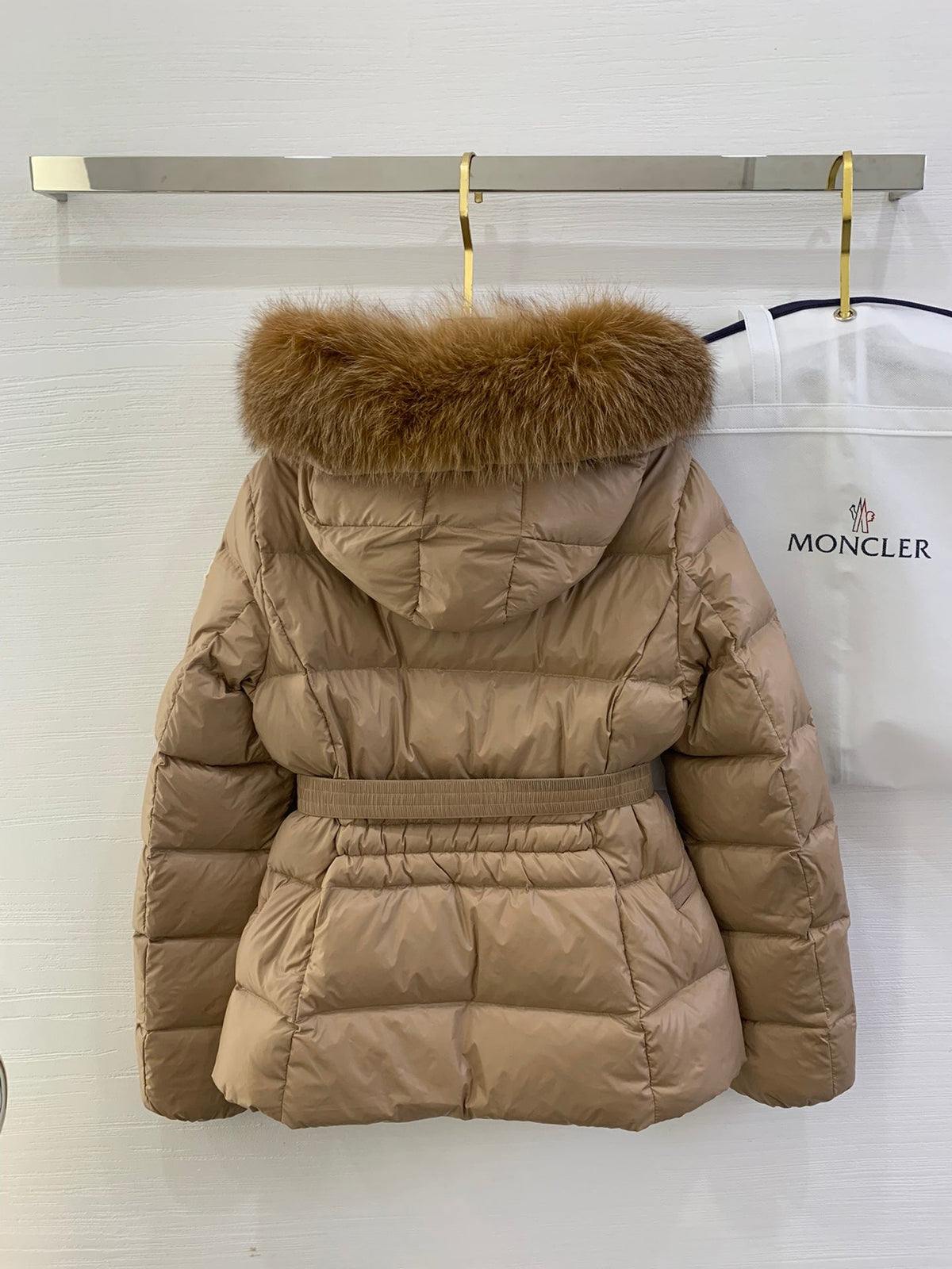 MC 2025 Jacket Light Brown Nylon Down