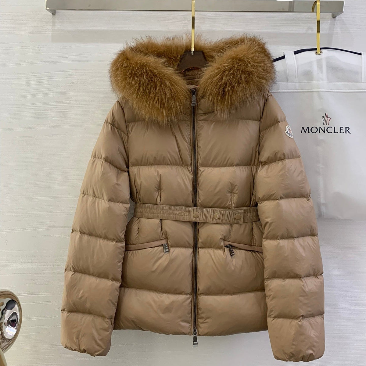 MC 2025 Jacket Light Brown Nylon Down