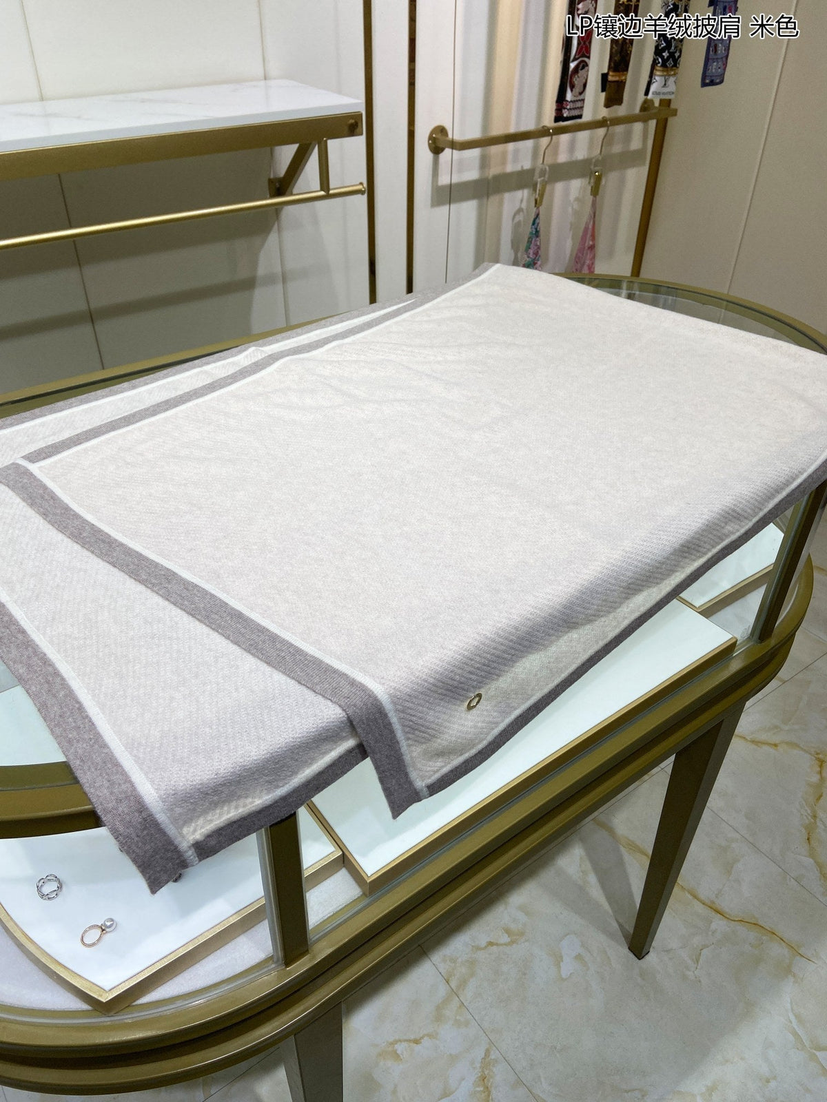 LP Scarf 170 CM In Light Grey Mix Grey Consinee Cashmere 205601