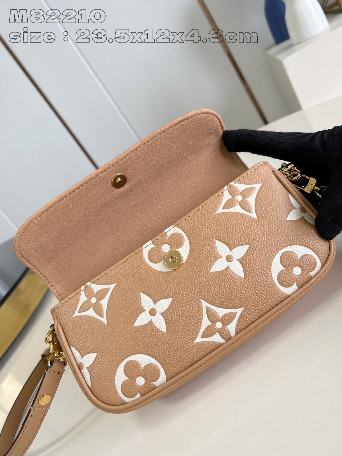 LV Woc Ivy 23.5 Brown Monogram Empreinte Calfskin
