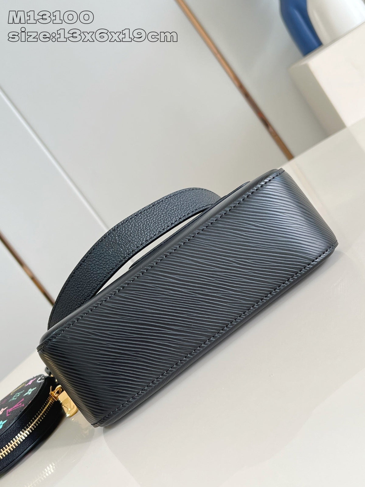 LV Marellini LV x TM Black Epi Cowhide 203652