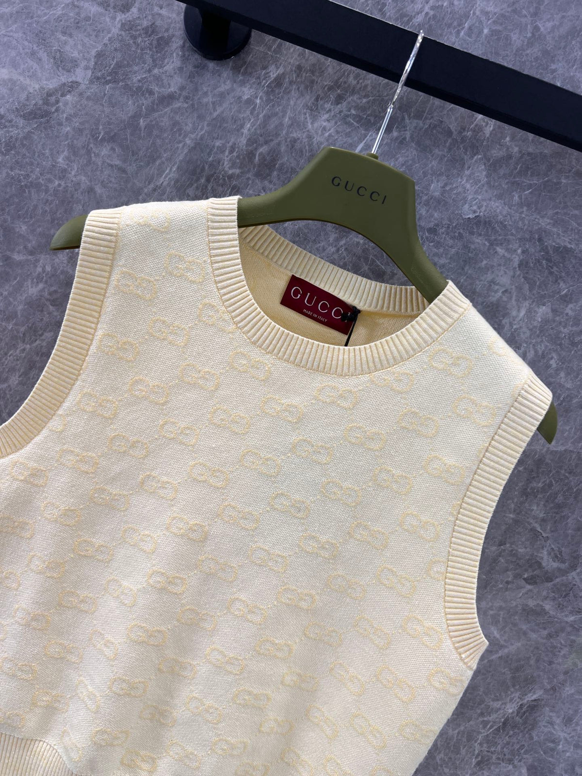 GG 25 Vest Light Yellow Wool 0036