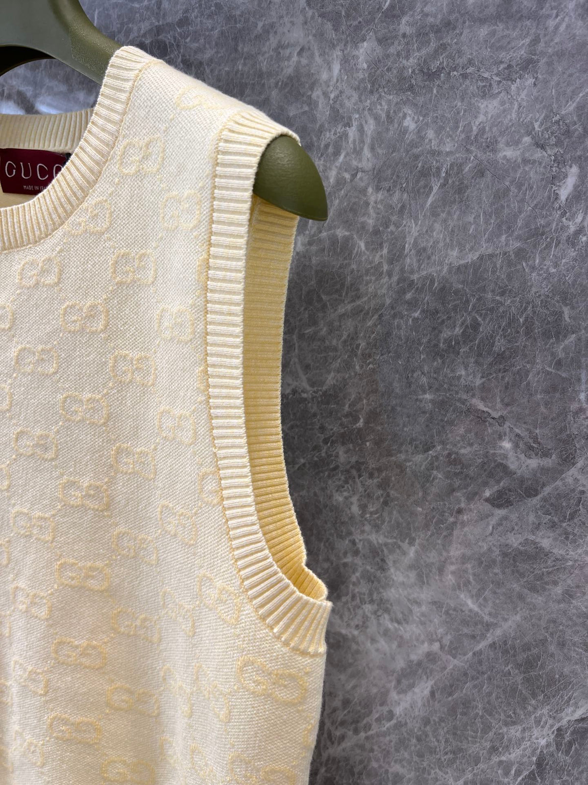 GG 25 Vest Light Yellow Wool 0036