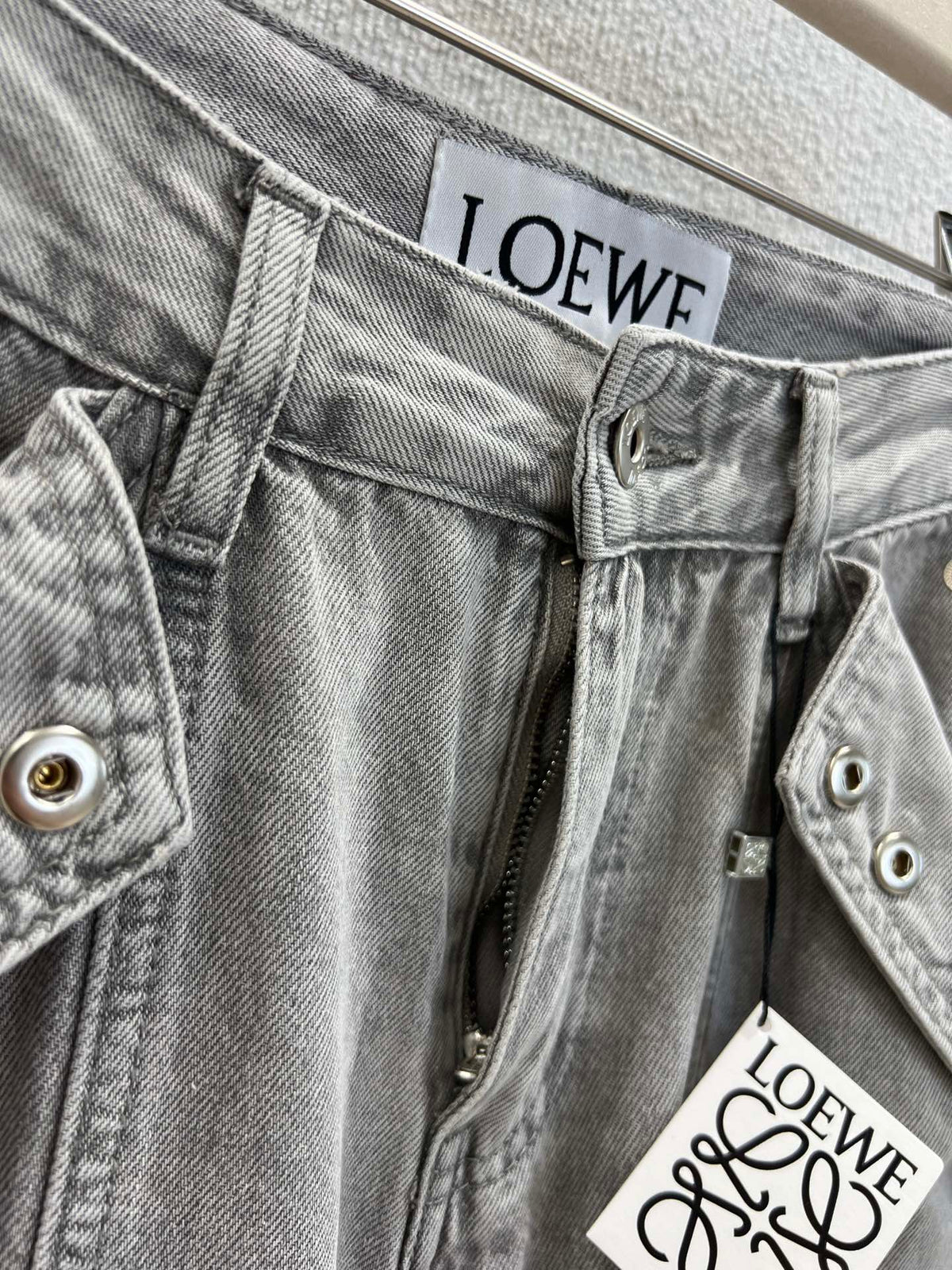 Loewe 25 Pant Gray Cotton 223219