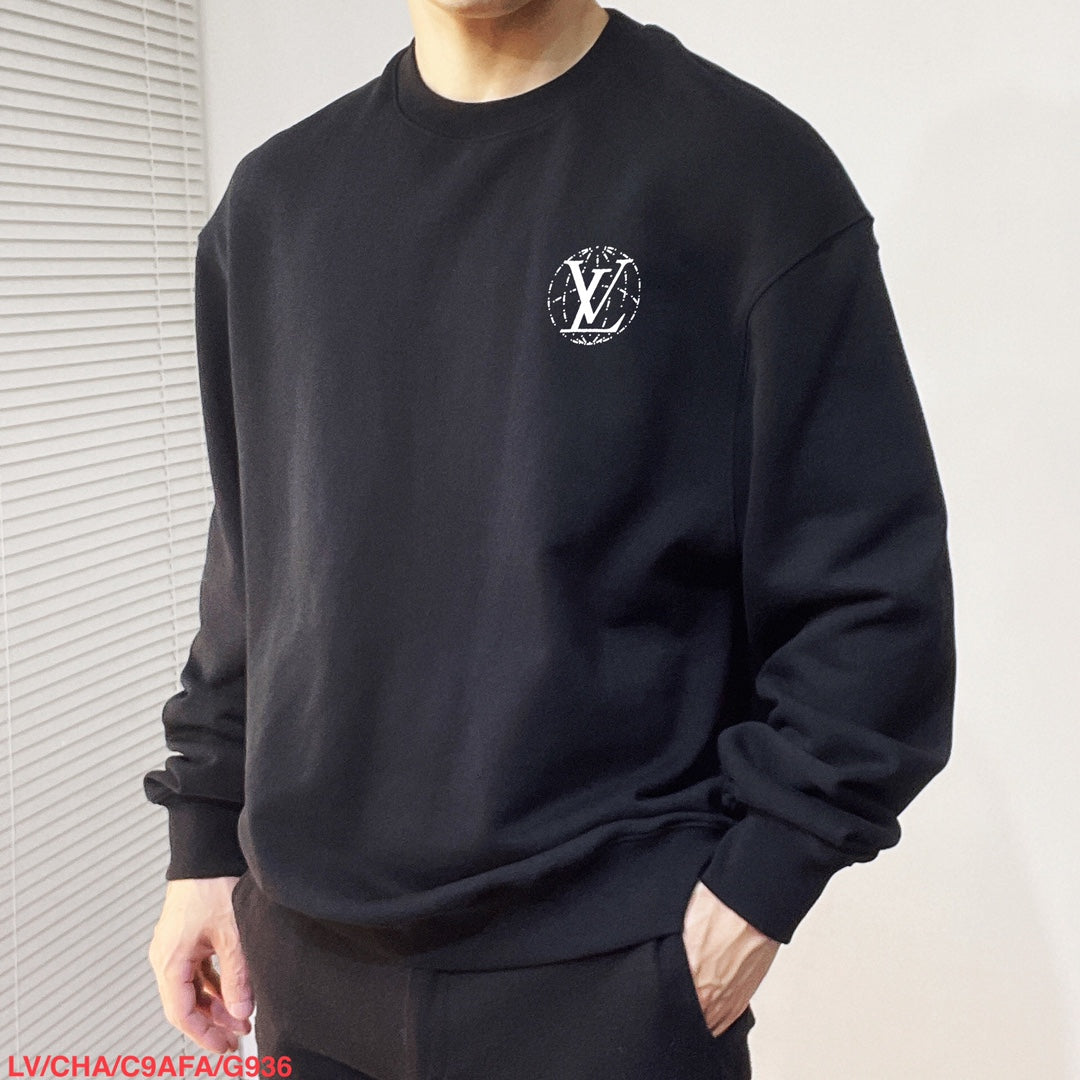 LV SWEATER BLACK COTTON FABRIC 239600