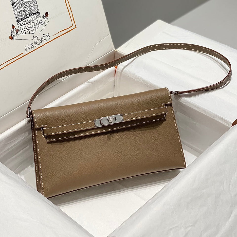 HM Kelly Elan 27cm Brown Leather Shw