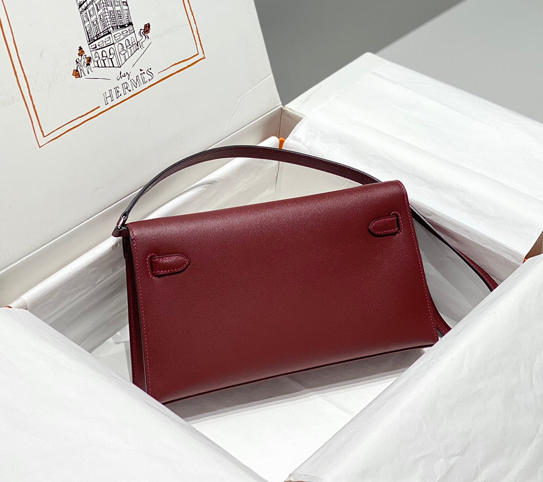 HM Kelly Elan 27cm Red Leather Shw