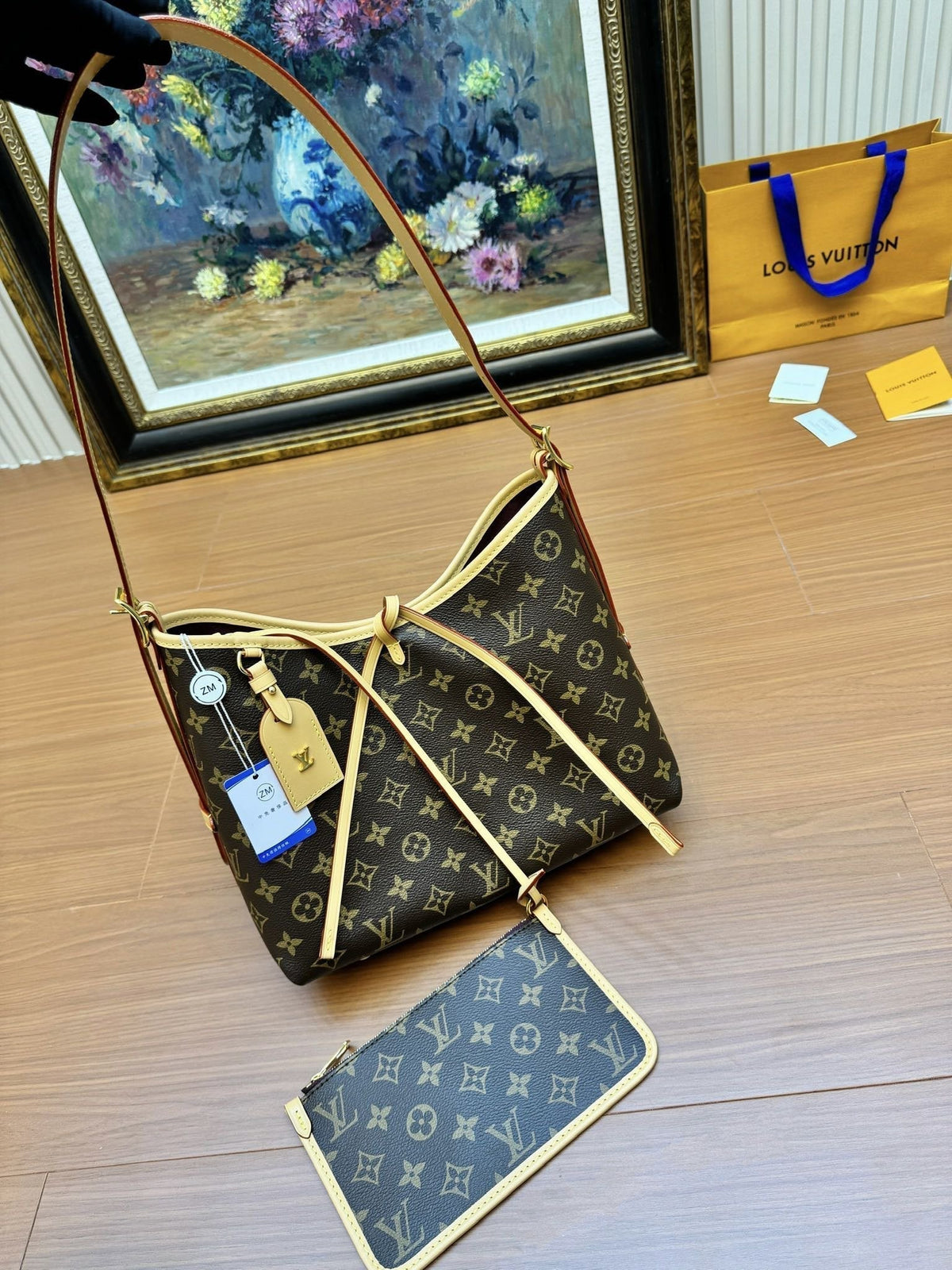 LV CarryAll PM 29cm Brown Monogram Canvas 206005