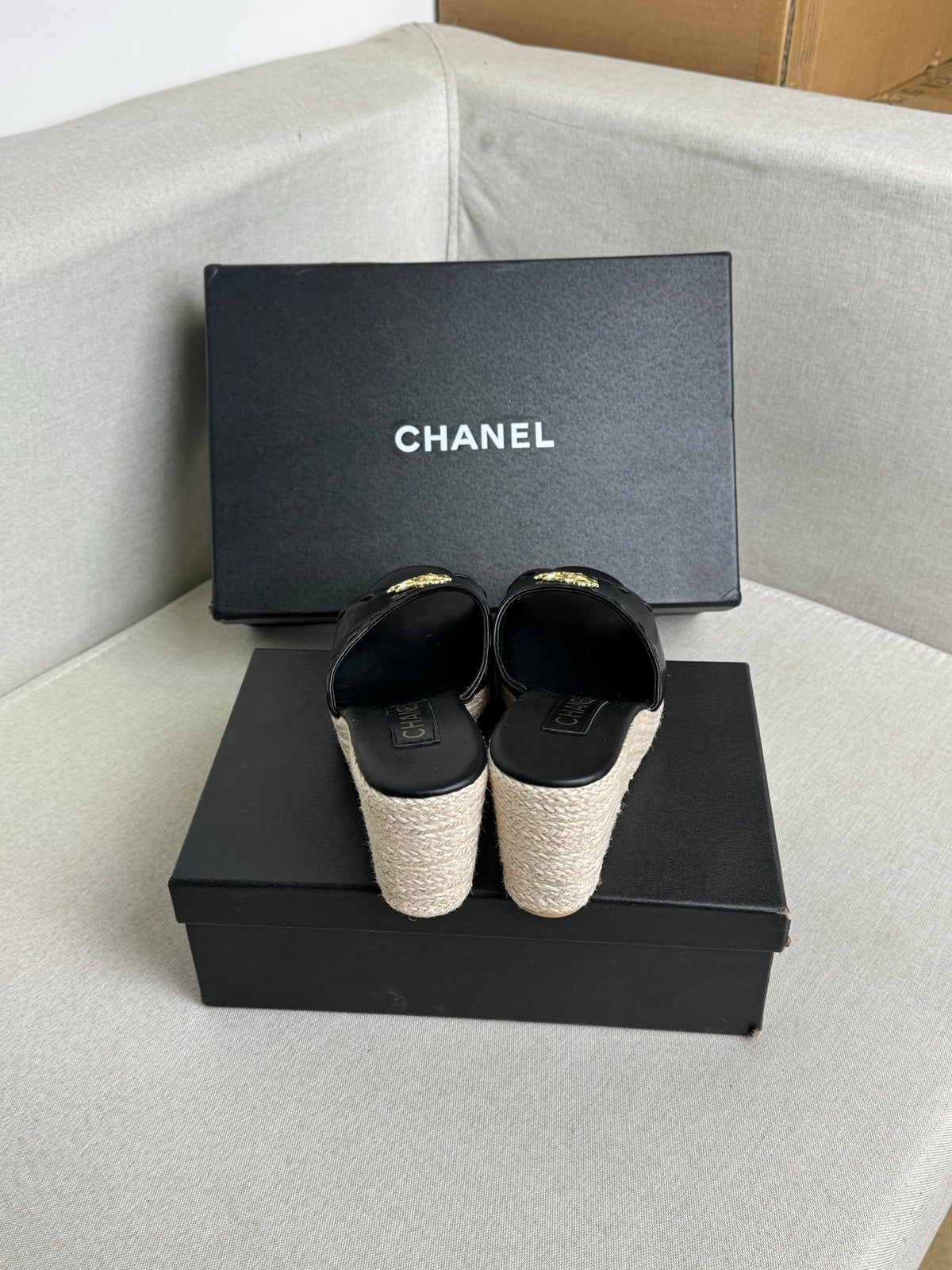 Chanel 2026 Classic Platform Sandals Sheepskin 823302