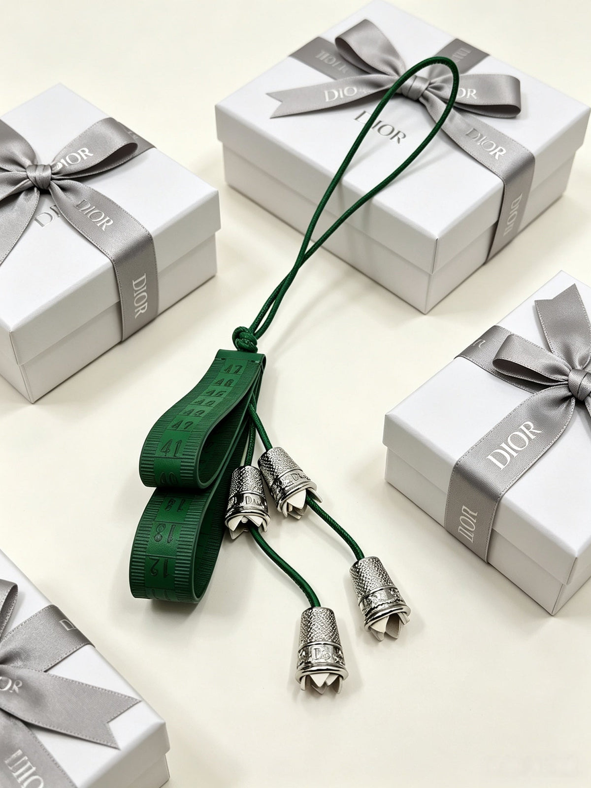 Dior Green Lily Valley Bag Charm