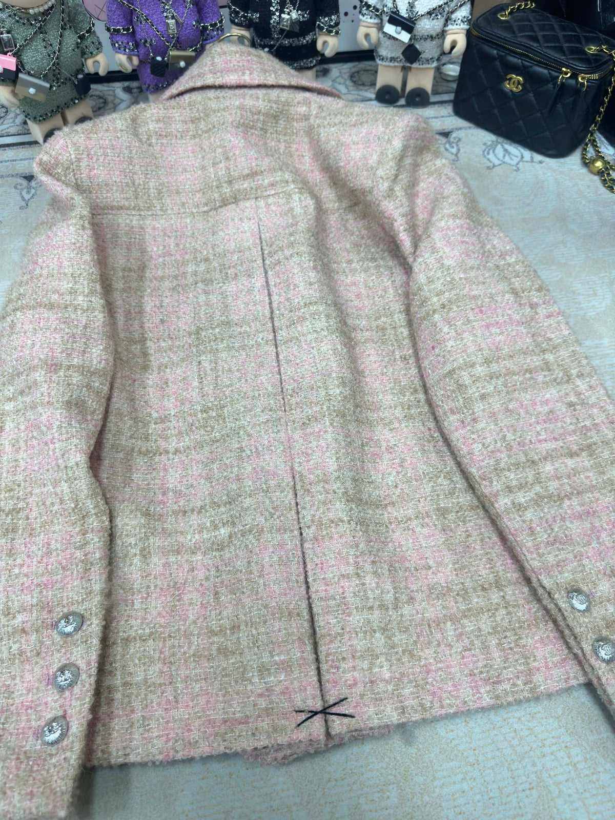 CC Tweed Jacket Pink Laine Wool Alpaga 251960