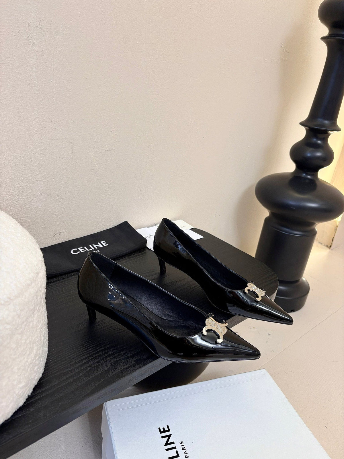 CELINE Pump Black Patent Calfskin 235701
