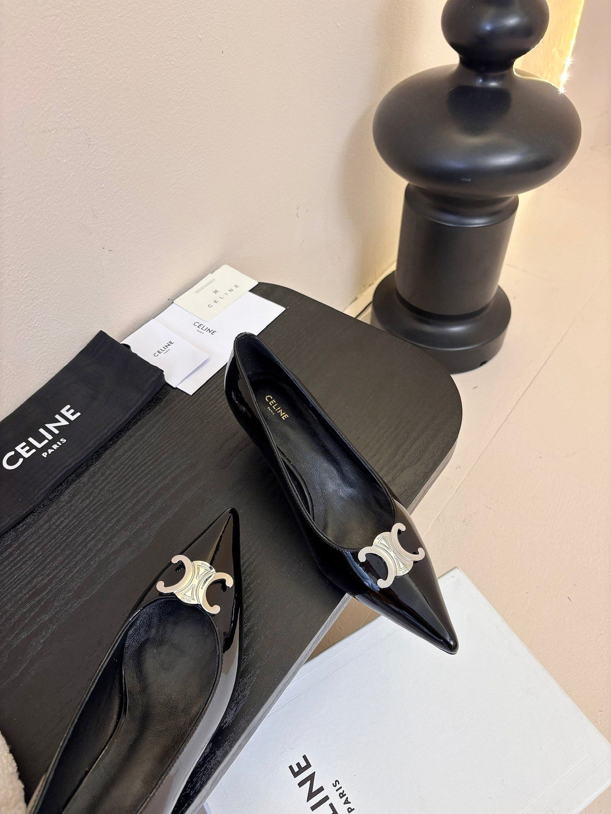 CELINE Pump Black Patent Calfskin 235701