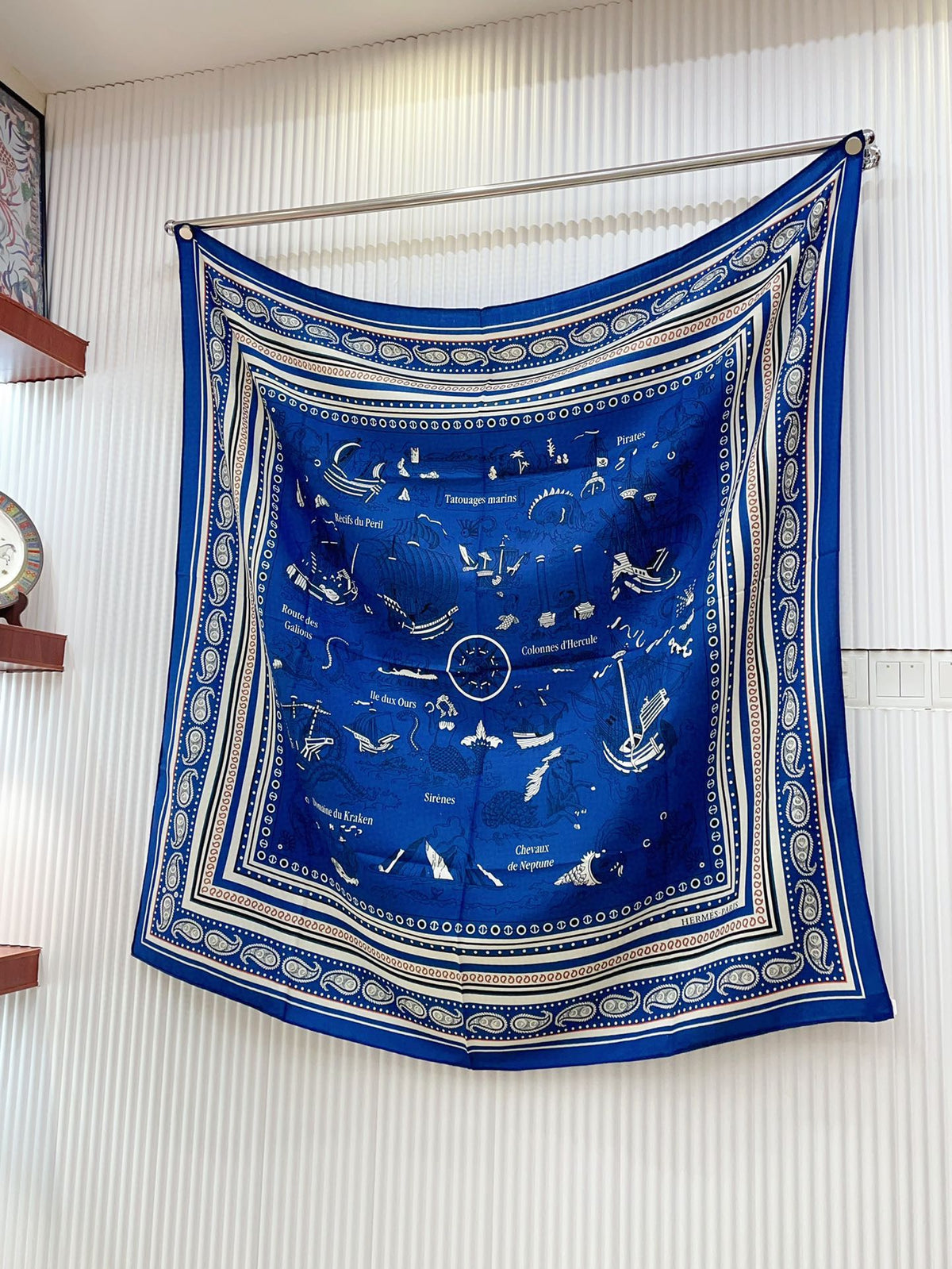 TATOUAGES MARINS BANDANA SHAWL 135 CM COLORFUL 385443