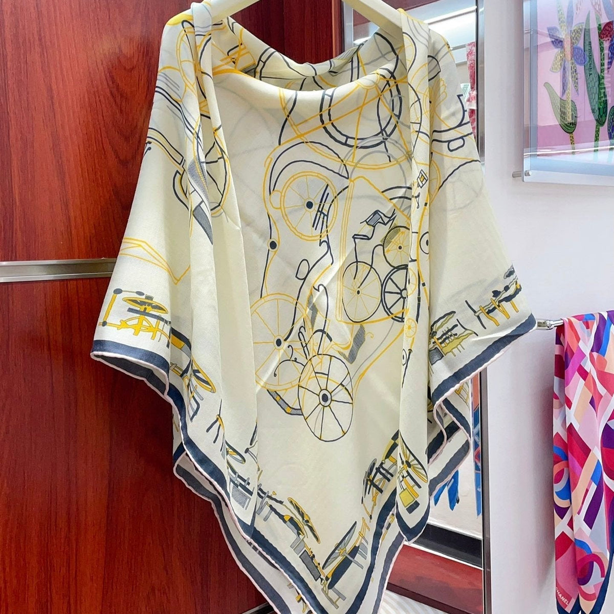 SCARF 140 CM COLORFUL 390954