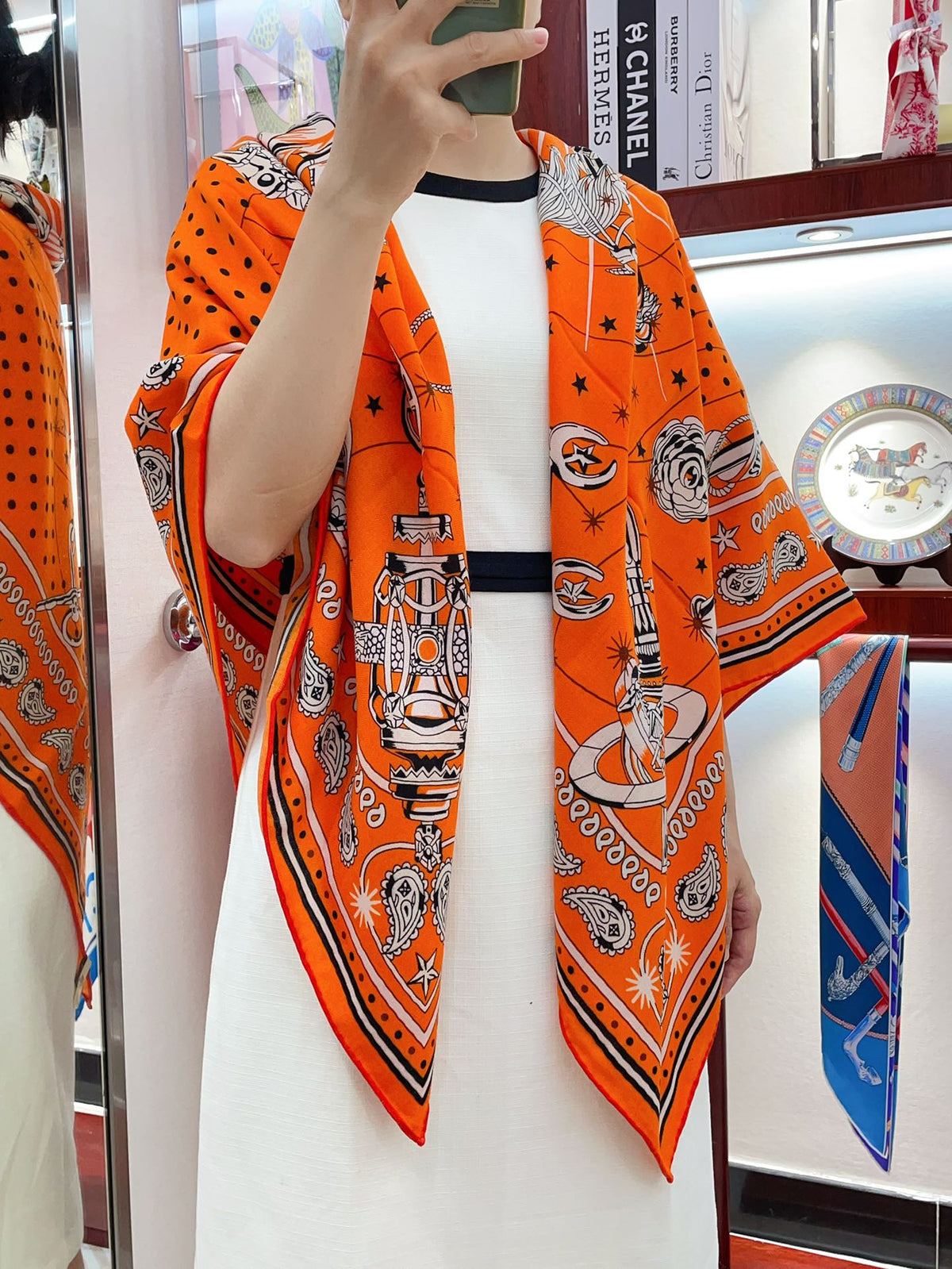 SCARF 140 CM COLORFUL 390958
