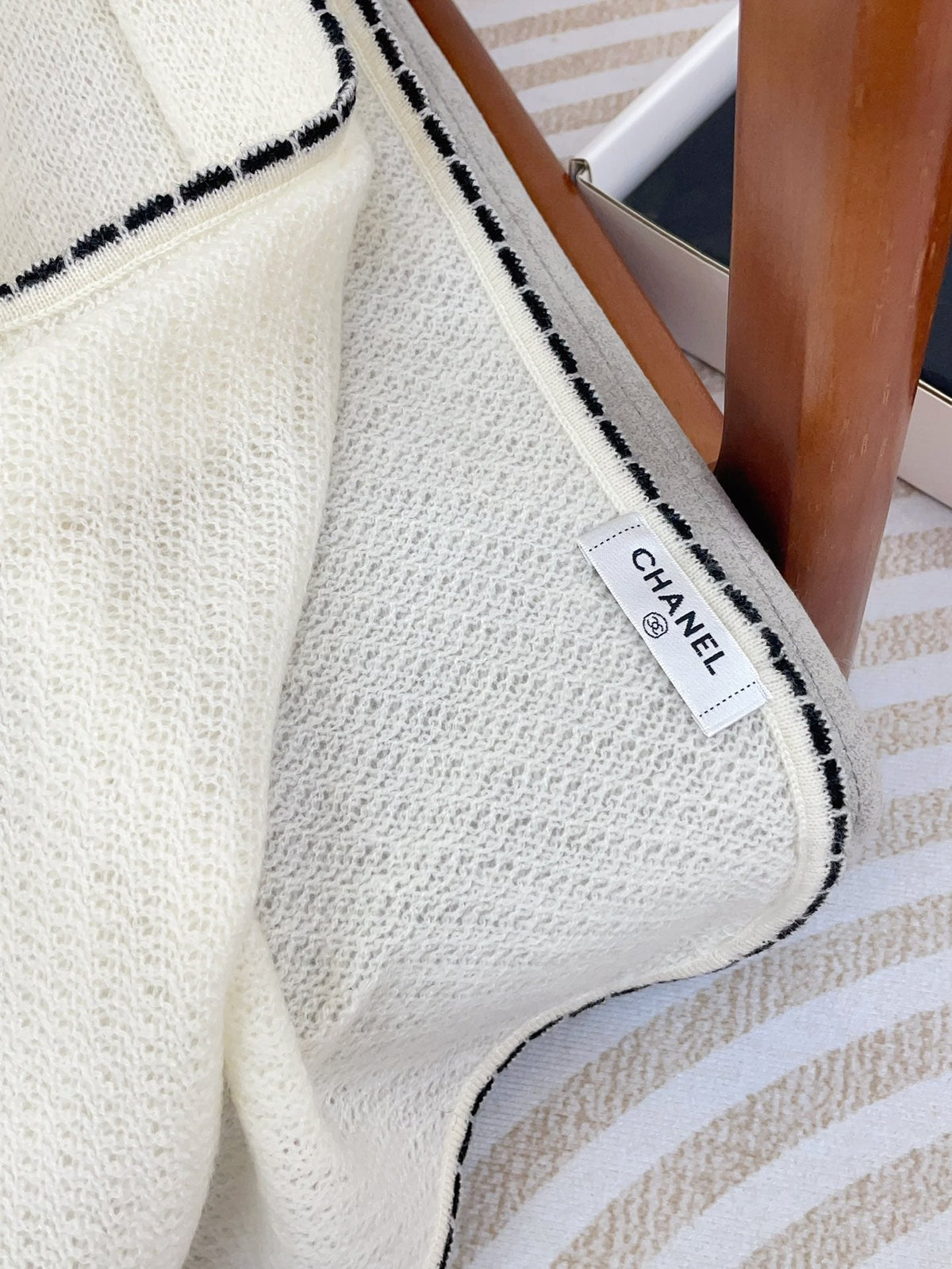 CC Scarf 190 CM In White Cashmere 419815