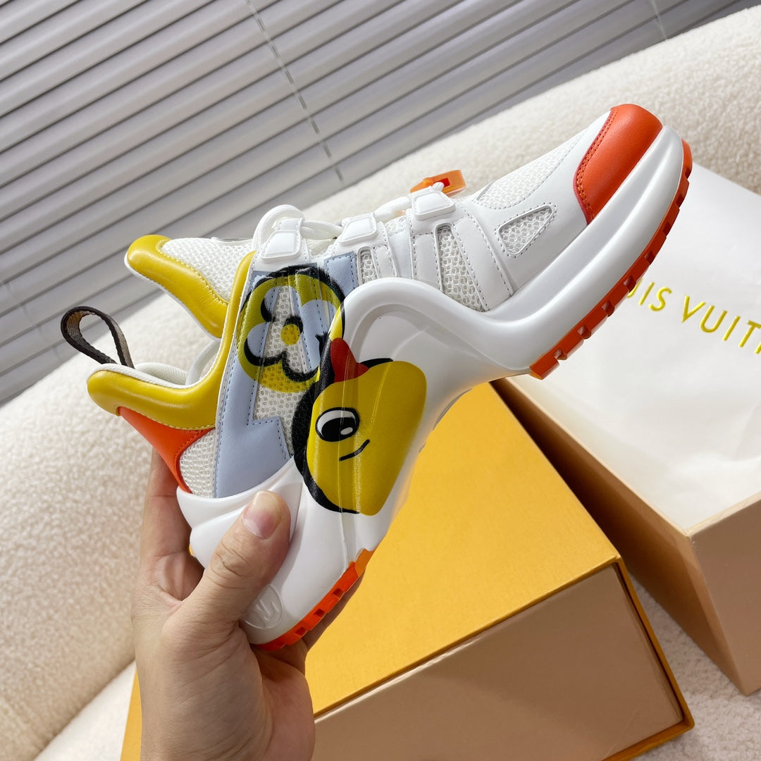 LV Archlight Sneaker Yellow Mix Orange Cowhide