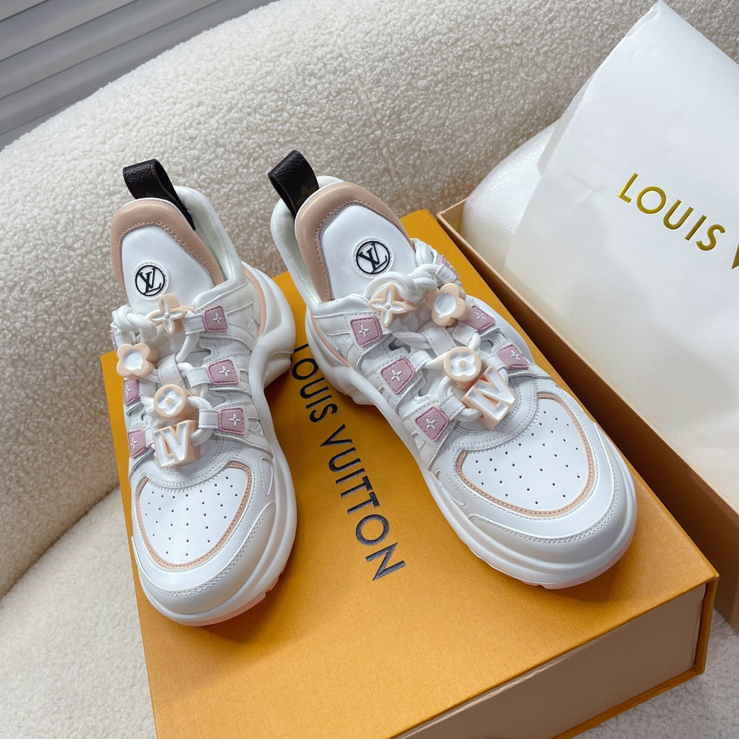 LV Archlight Sneaker Beige Pink Cowhide