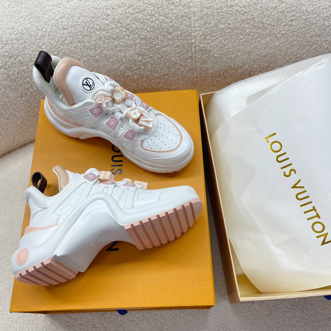 LV Archlight Sneaker Beige Pink Cowhide