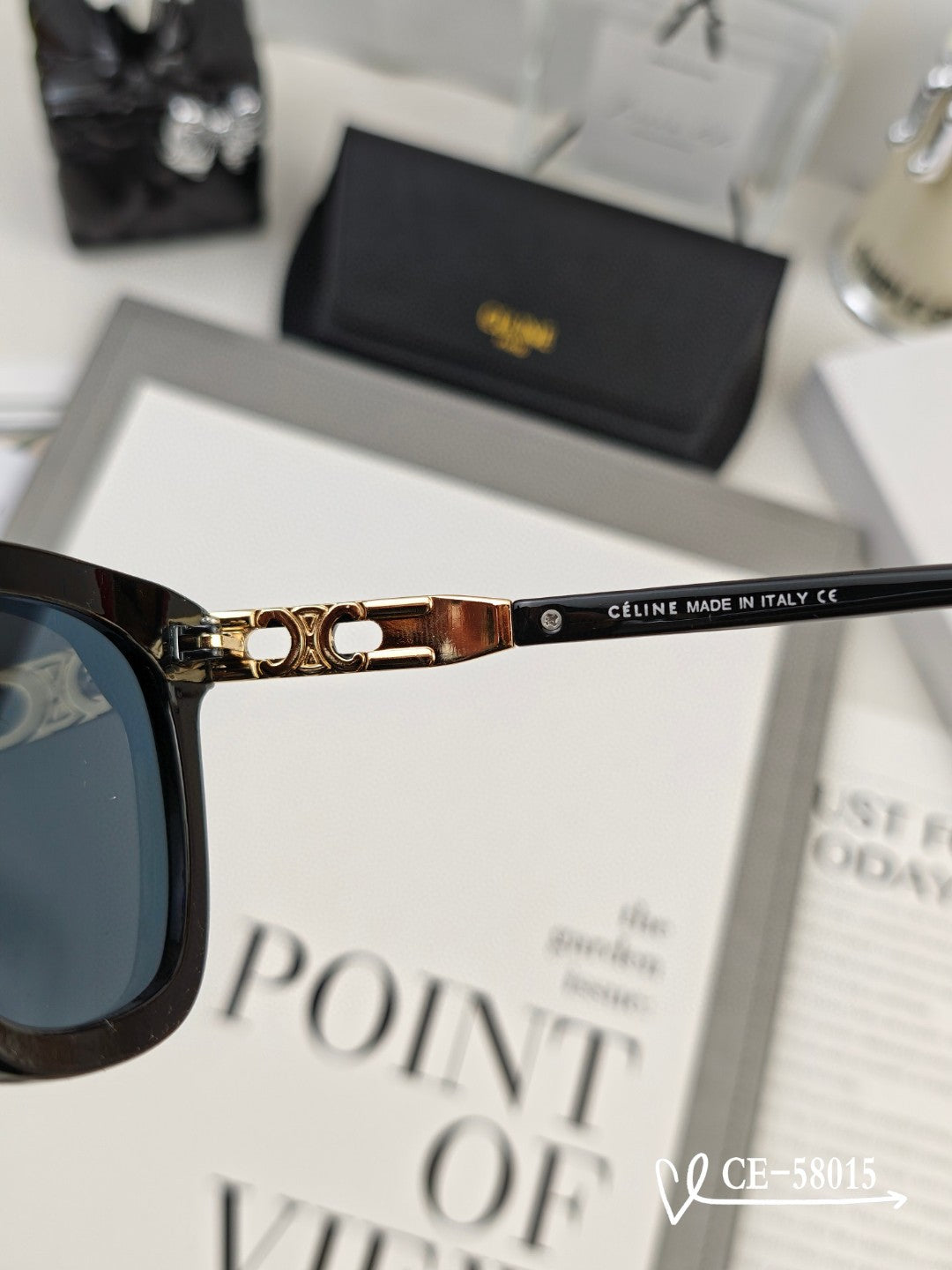 TRIOMPHE SQUARE SUNGLASS 58015 IN ACETATE