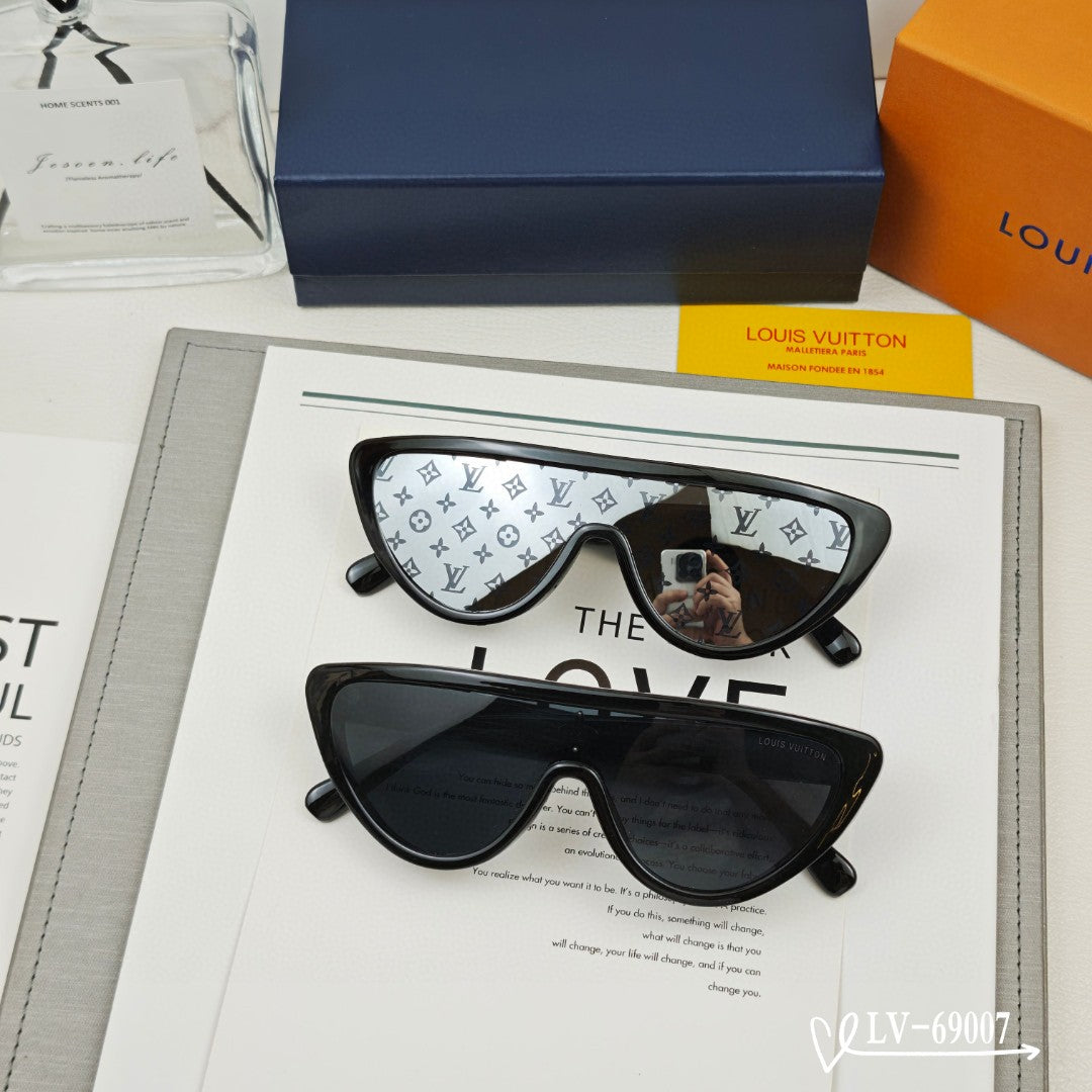 SPLIT CAT EYE SUNGLASSES 69007 IN ACETATE