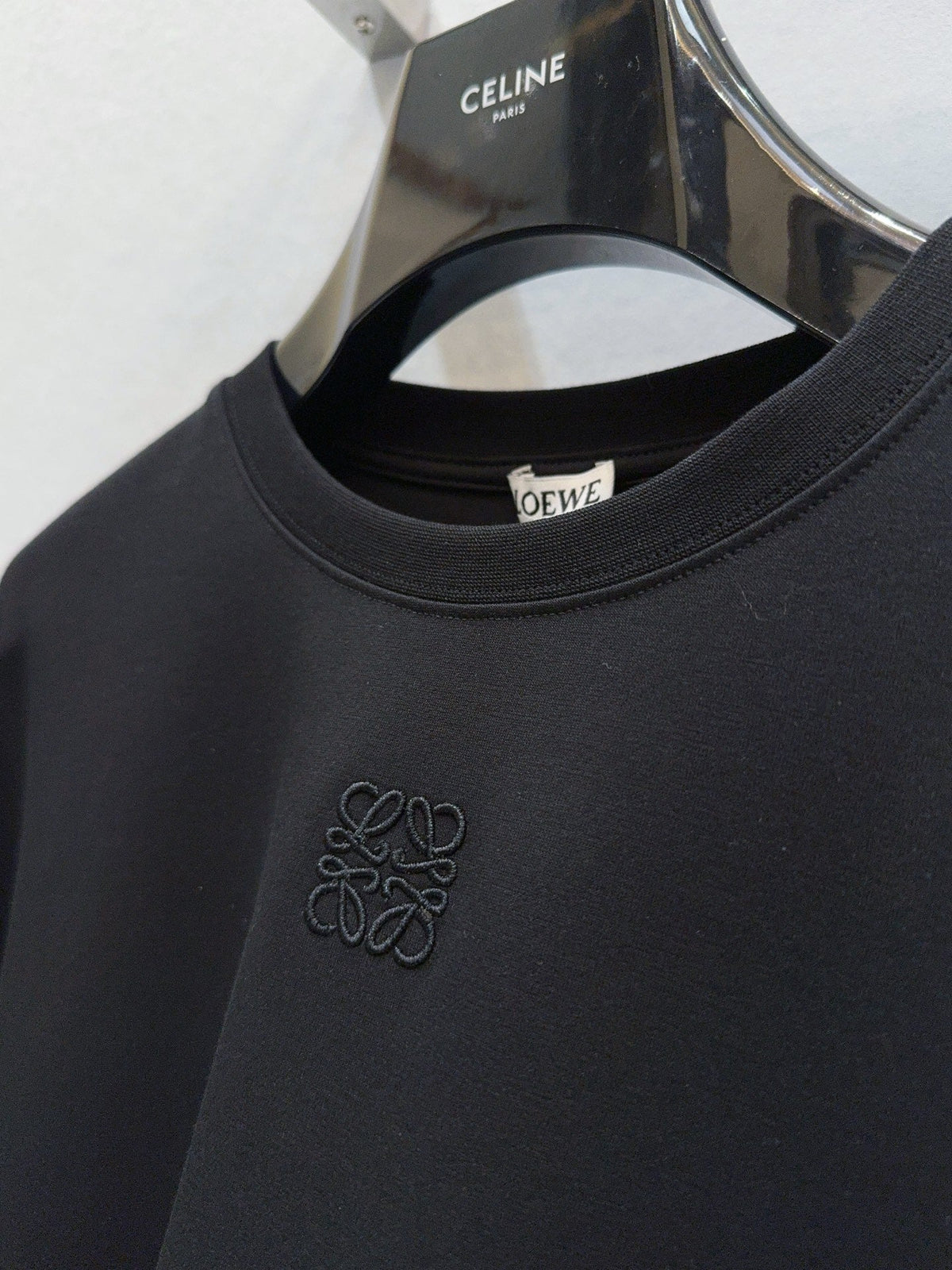 Loewe Slit T-shirt Black Cotton