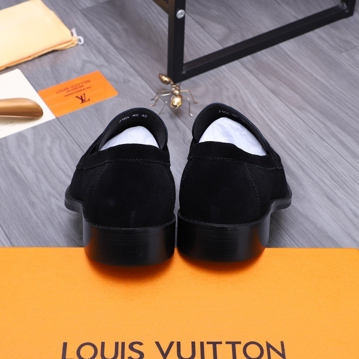 LV LOAFERS IN BLACK SUEDE CALFSKIN