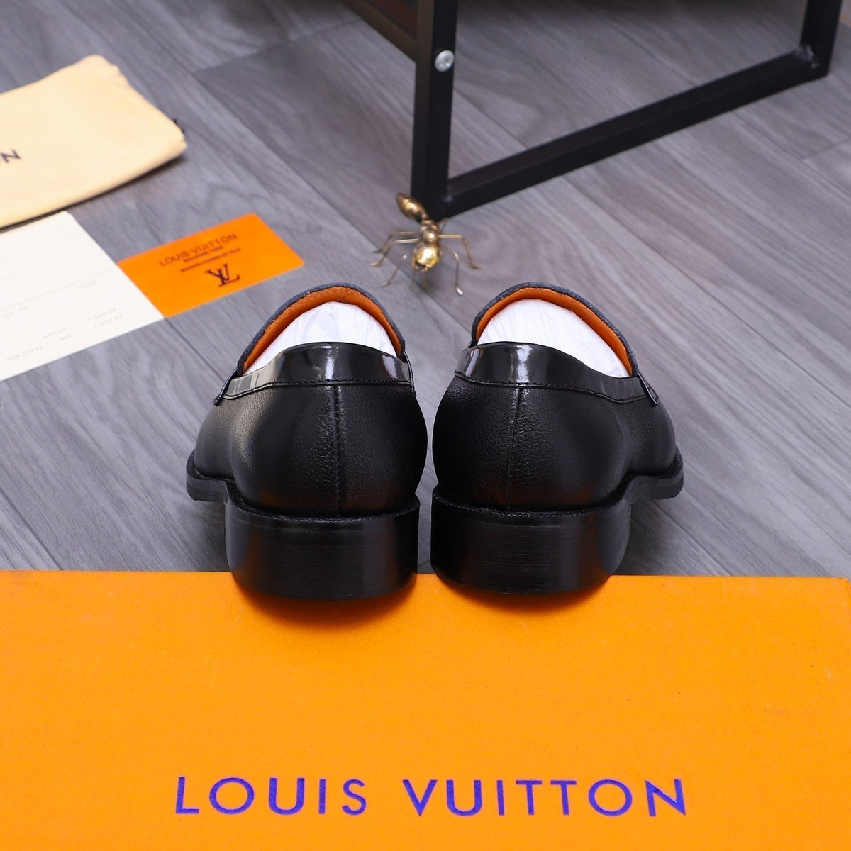 LV SAINT GERMAIN LOAFER BLACK GRAIN CALFSKIN