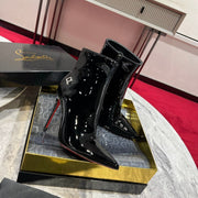 CL Sporty Kate Ankle Boots 85mm Patent Leather Black