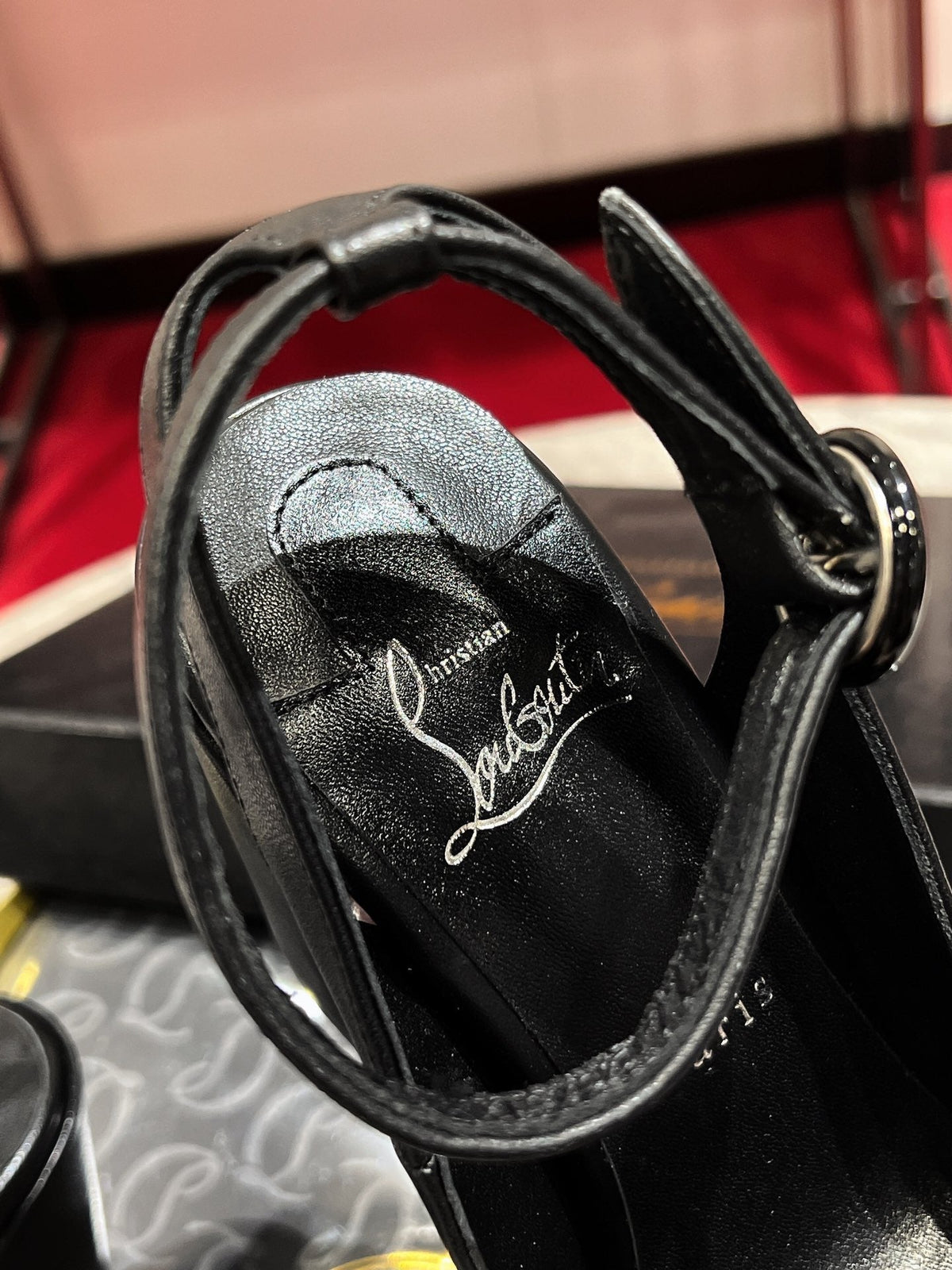 CL Miss Sab Sling Pumps 85mm Nappa Leather Black