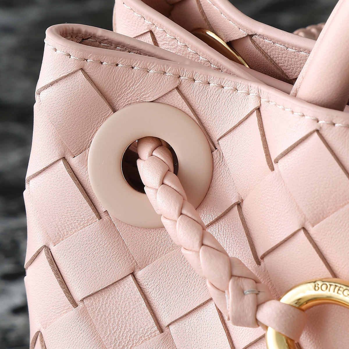 BV Andiamo 25cm Bag Pink Lambskin 242903