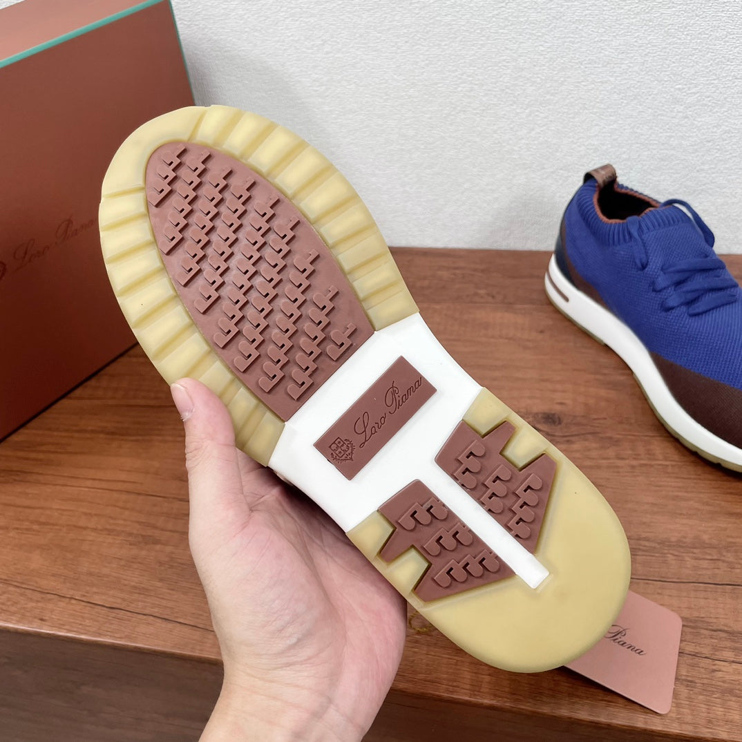 LP 360 LP FLEXY WALK SNEAKER COBALT AND BROWN CASHMERE