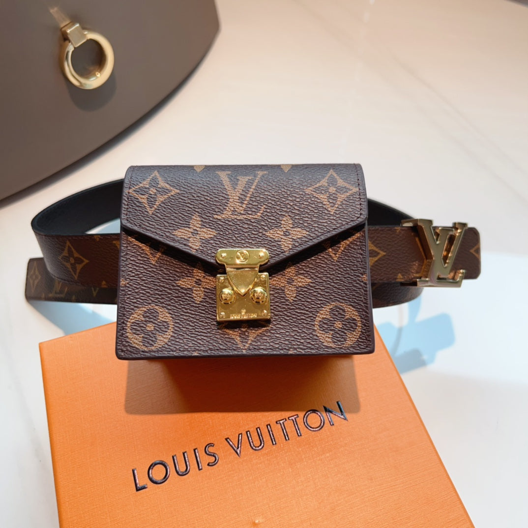 Lv Metis Belt Bag 30 Lv Buckle Brown Monogram
