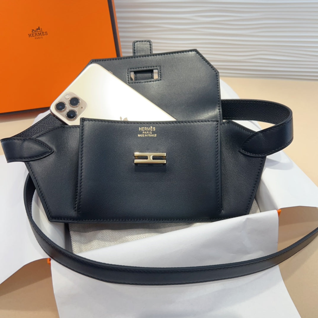 elan pocket 30 belt black bag