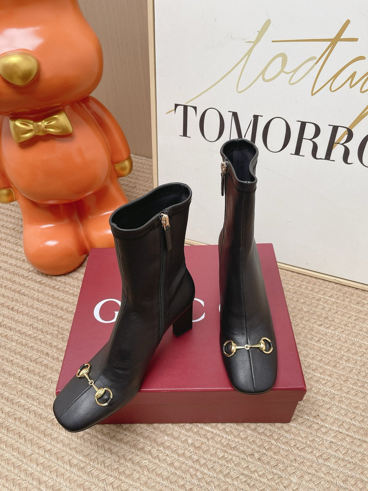 Gucci 2026 Signora Ankle Boots Boots 85mm Suede Leather 950855