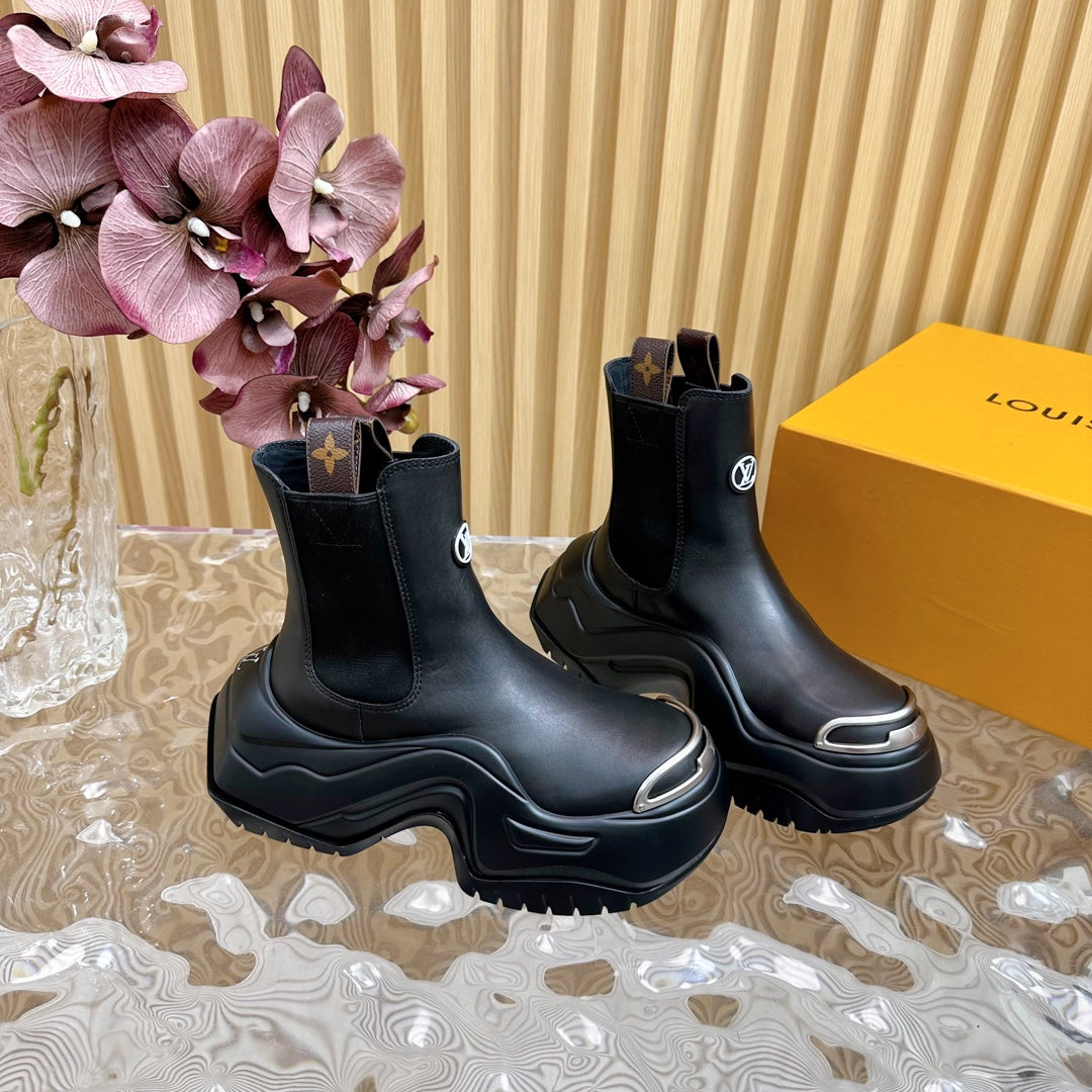 LV Archlight 2.0 Platform Boots 60mm Black Cowhide