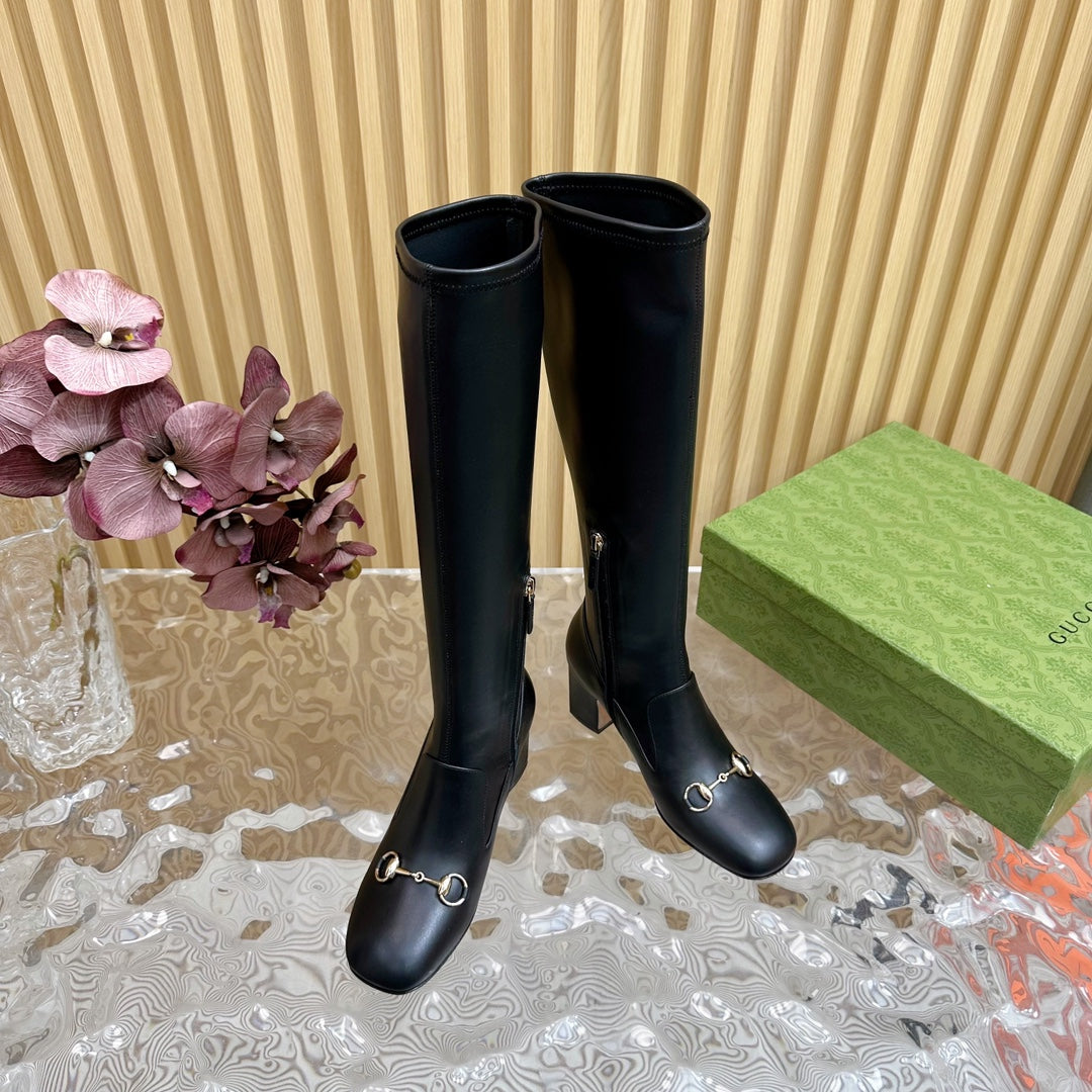 Gucci 2026 Knee-High Boots 65mm Calfskin 949449