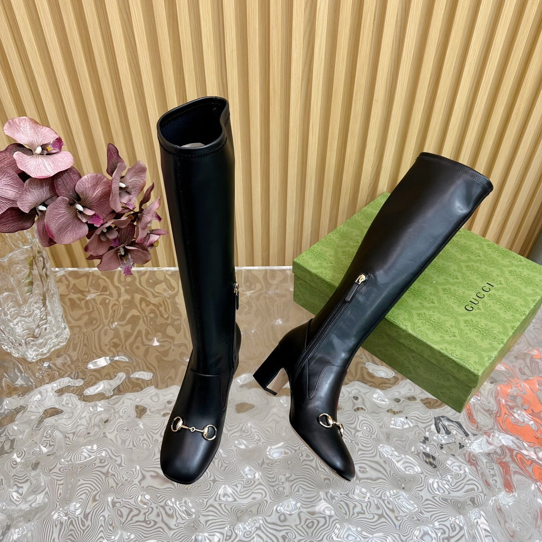 Gucci 2026 Knee-High Boots 65mm Calfskin 949449