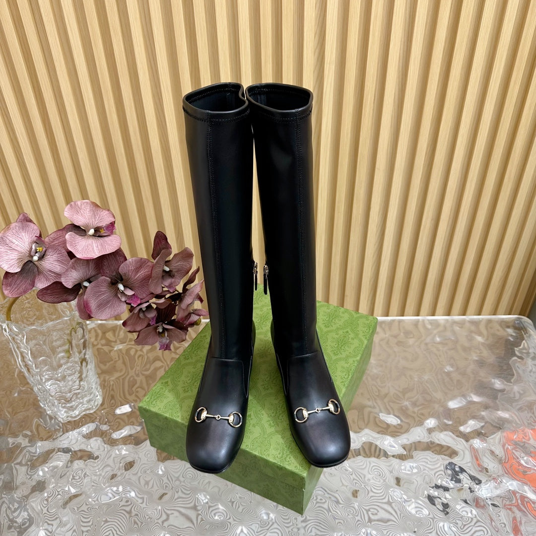Gucci 2026 Knee-High Boots 65mm Calfskin 949449