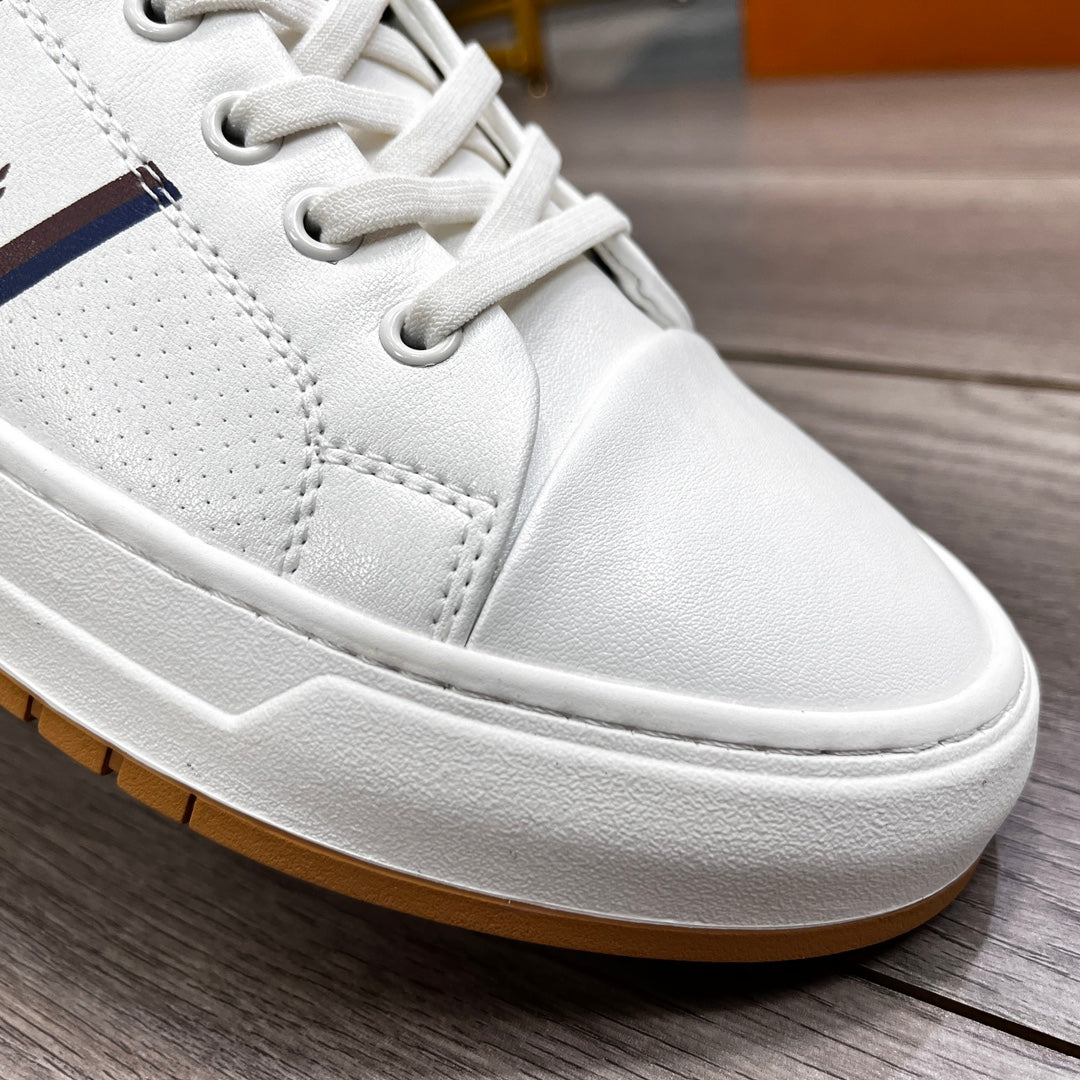 LV TRAINER WHITE AND BROWN CALFSKIN