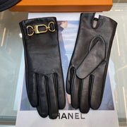 LV Gloves In Black Lambskin 476637