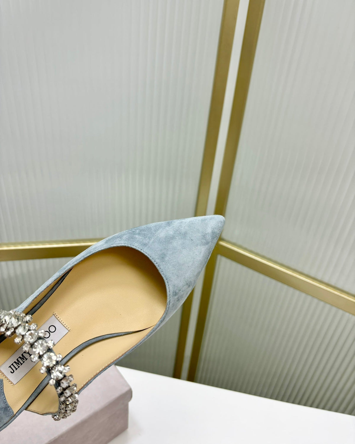 Jimmy Bing In Could Blue Suede Mules 587756